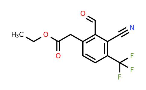 1803779-25-0 | Ethyl 3-cyano-2-formyl-4-(trifluoromethyl)phenylacetate