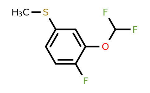 1803779-43-2 | 3-Difluoromethoxy-4-fluorothioanisole