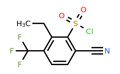 1803779-56-7 | 6-Cyano-2-ethyl-3-(trifluoromethyl)benzenesulfonylchloride