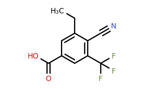 1803779-74-9 | 4-Cyano-3-ethyl-5-(trifluoromethyl)benzoic acid