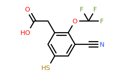 1803779-84-1 | 3-Cyano-5-mercapto-2-(trifluoromethoxy)phenylacetic acid