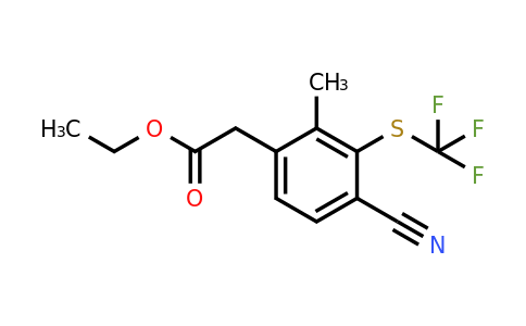 1803779-86-3 | Ethyl 4-cyano-2-methyl-3-(trifluoromethylthio)phenylacetate