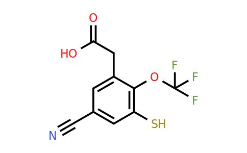 1803779-95-4 | 5-Cyano-3-mercapto-2-(trifluoromethoxy)phenylacetic acid