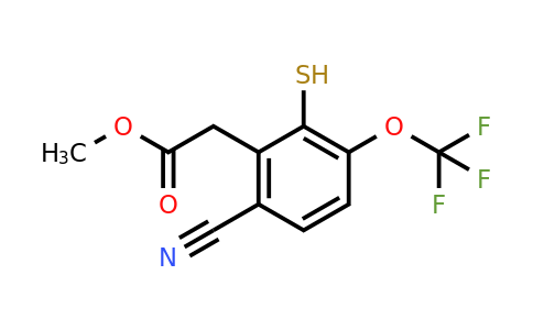 1803780-18-8 | Methyl 6-cyano-2-mercapto-3-(trifluoromethoxy)phenylacetate