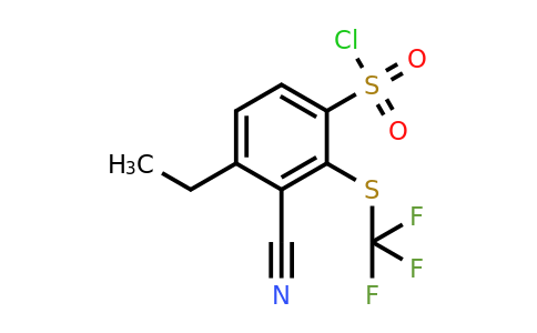 1803780-60-0 | 3-Cyano-4-ethyl-2-(trifluoromethylthio)benzenesulfonylchloride