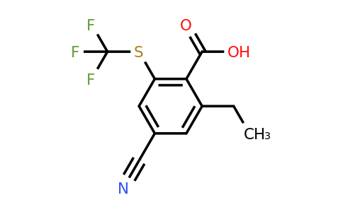 1803780-81-5 | 4-Cyano-2-ethyl-6-(trifluoromethylthio)benzoic acid