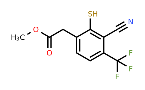 1803781-11-4 | Methyl 3-cyano-2-mercapto-4-(trifluoromethyl)phenylacetate