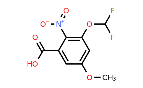1803781-15-8 | 3-Difluoromethoxy-5-methoxy-2-nitrobenzoic acid