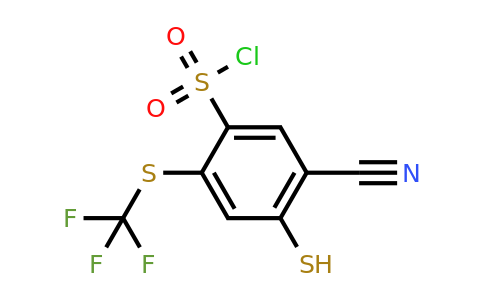 1803781-42-1 | 5-Cyano-4-mercapto-2-(trifluoromethylthio)benzenesulfonylchloride