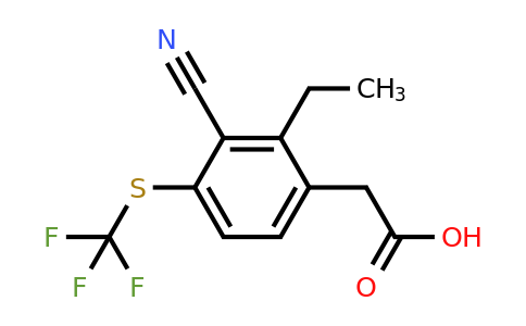 1803781-49-8 | 3-Cyano-2-ethyl-4-(trifluoromethylthio)phenylacetic acid