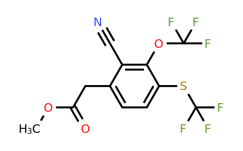 1803781-73-8 | Methyl 2-cyano-3-trifluoromethoxy-4-(trifluoromethylthio)phenylacetate