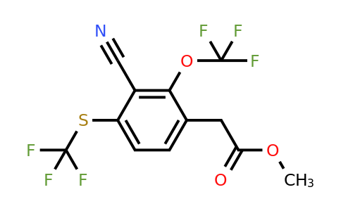 1803781-85-2 | Methyl 3-cyano-2-trifluoromethoxy-4-(trifluoromethylthio)phenylacetate