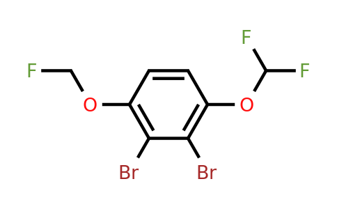 1803782-33-3 | 1,2-Dibromo-3-difluoromethoxy-6-(fluoromethoxy)benzene