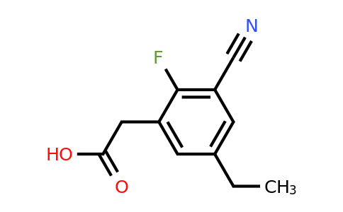 1803782-51-5 | 3-Cyano-2-fluoro-5-ethylphenylacetic acid