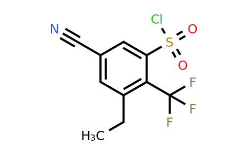 1803782-92-4 | 5-Cyano-3-ethyl-2-(trifluoromethyl)benzenesulfonylchloride