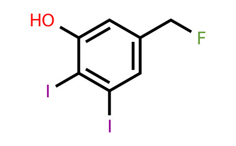 1803782-95-7 | 2,3-Diiodo-5-(fluoromethyl)phenol