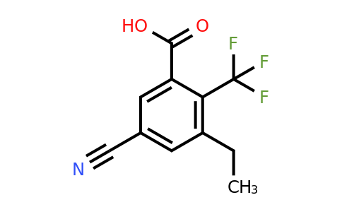 1803783-03-0 | 5-Cyano-3-ethyl-2-(trifluoromethyl)benzoic acid
