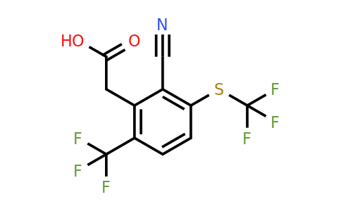 1803783-18-7 | 2-Cyano-6-trifluoromethyl-3-(trifluoromethylthio)phenylacetic acid