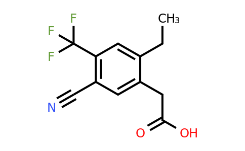 1803783-27-8 | 5-Cyano-2-ethyl-4-(trifluoromethyl)phenylacetic acid