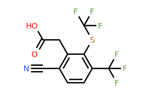 1803783-30-3 | 6-Cyano-3-trifluoromethyl-2-(trifluoromethylthio)phenylacetic acid