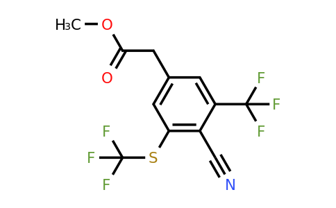 1803783-43-8 | Methyl 4-cyano-3-trifluoromethyl-5-(trifluoromethylthio)phenylacetate