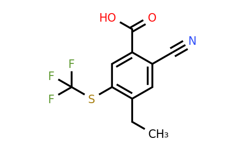 1803783-47-2 | 2-Cyano-4-ethyl-5-(trifluoromethylthio)benzoic acid