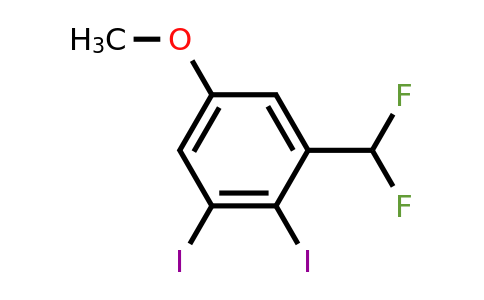 1803785-14-9 | 3-Difluoromethyl-4,5-diiodoanisole