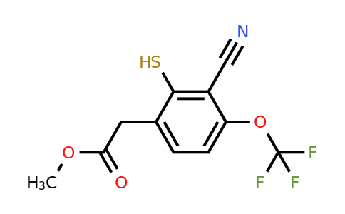 1803785-22-9 | Methyl 3-cyano-2-mercapto-4-(trifluoromethoxy)phenylacetate