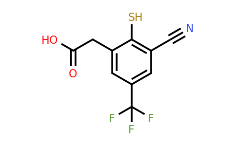 1803785-78-5 | 3-Cyano-2-mercapto-5-(trifluoromethyl)phenylacetic acid
