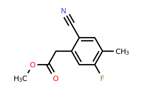 1803786-17-5 | Methyl 2-cyano-5-fluoro-4-methylphenylacetate