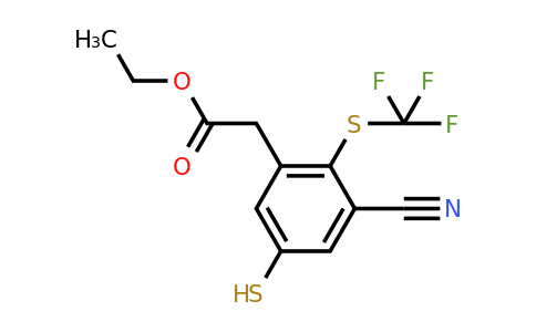 1803786-47-1 | Ethyl 3-cyano-5-mercapto-2-(trifluoromethylthio)phenylacetate