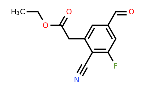 1803787-72-5 | Ethyl 2-cyano-3-fluoro-5-formylphenylacetate