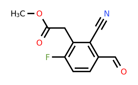 1803787-94-1 | Methyl 2-cyano-6-fluoro-3-formylphenylacetate