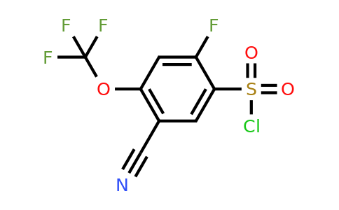 1803788-53-5 | 5-Cyano-2-fluoro-4-(trifluoromethoxy)benzenesulfonylchloride