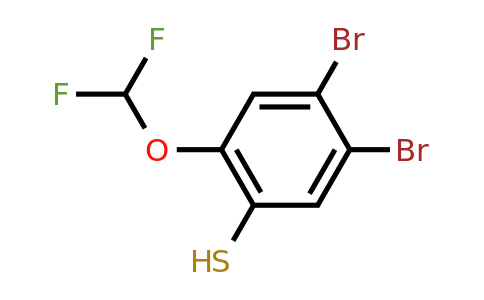 1803789-16-3 | 4,5-Dibromo-2-(difluoromethoxy)thiophenol