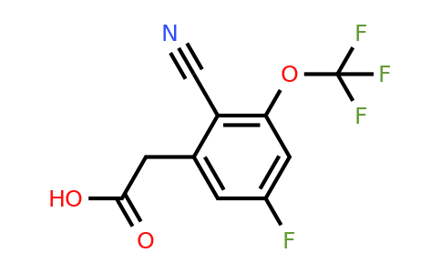 1803789-29-8 | 2-Cyano-5-fluoro-3-(trifluoromethoxy)phenylacetic acid