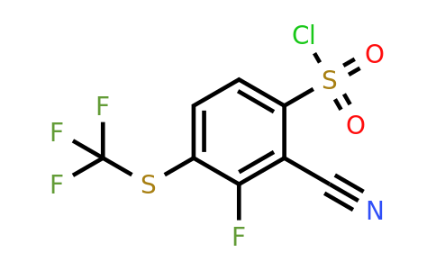 1803790-18-2 | 2-Cyano-3-fluoro-4-(trifluoromethylthio)benzenesulfonyl chloride