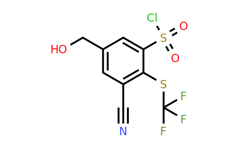 1803790-82-0 | 3-Cyano-5-hydroxymethyl-2-(trifluoromethylthio)benzenesulfonylchloride