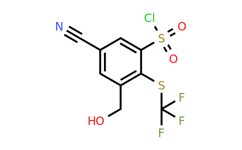 1803790-92-2 | 5-Cyano-3-hydroxymethyl-2-(trifluoromethylthio)benzenesulfonylchloride