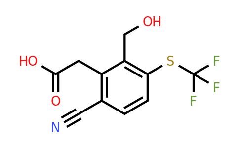 1803791-41-4 | 6-Cyano-2-hydroxymethyl-3-(trifluoromethylthio)phenylacetic acid