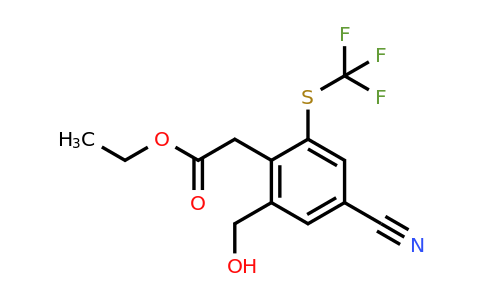 1803791-48-1 | Ethyl 4-cyano-2-hydroxymethyl-6-(trifluoromethylthio)phenylacetate