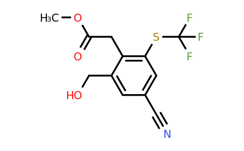 1803791-62-9 | Methyl 4-cyano-2-hydroxymethyl-6-(trifluoromethylthio)phenylacetate