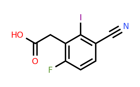 1803791-71-0 | 3-Cyano-6-fluoro-2-iodophenylacetic acid