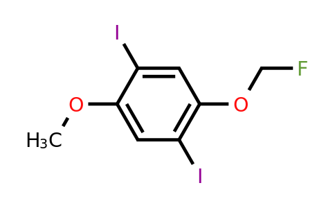 1803792-18-8 | 2,5-Diiodo-4-(fluoromethoxy)anisole