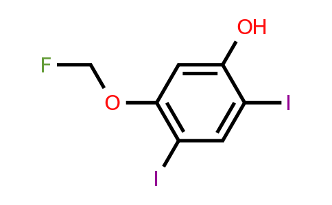 1803792-24-6 | 2,4-Diiodo-5-(fluoromethoxy)phenol