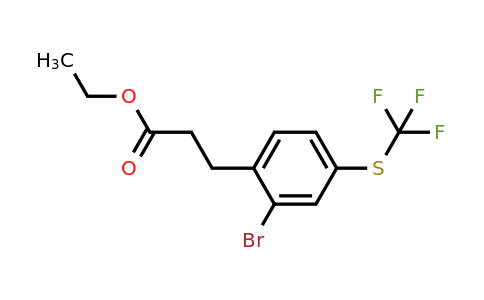 1803792-32-6 | Ethyl 3-(2-bromo-4-(trifluoromethylthio)phenyl)propanoate
