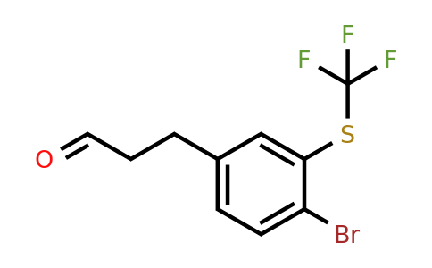 1803792-58-6 | 3-(4-Bromo-3-(trifluoromethylthio)phenyl)propanal