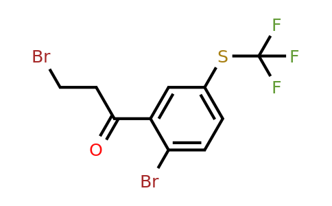 1803792-67-7 | 3-Bromo-1-(2-bromo-5-(trifluoromethylthio)phenyl)propan-1-one
