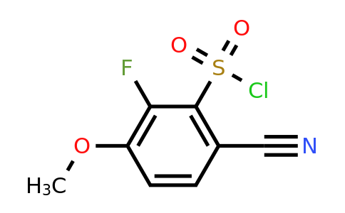 1803792-79-1 | 6-Cyano-2-fluoro-3-methoxybenzenesulfonylchloride
