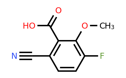 1803792-85-9 | 6-Cyano-3-fluoro-2-methoxybenzoic acid